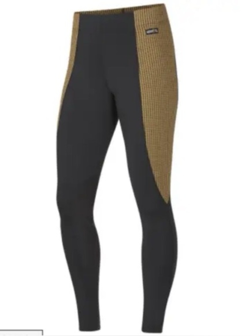 💚 Kerrits FlowRise Riding Leggings XS Black Tan Houndstooth Equestrian Pull On